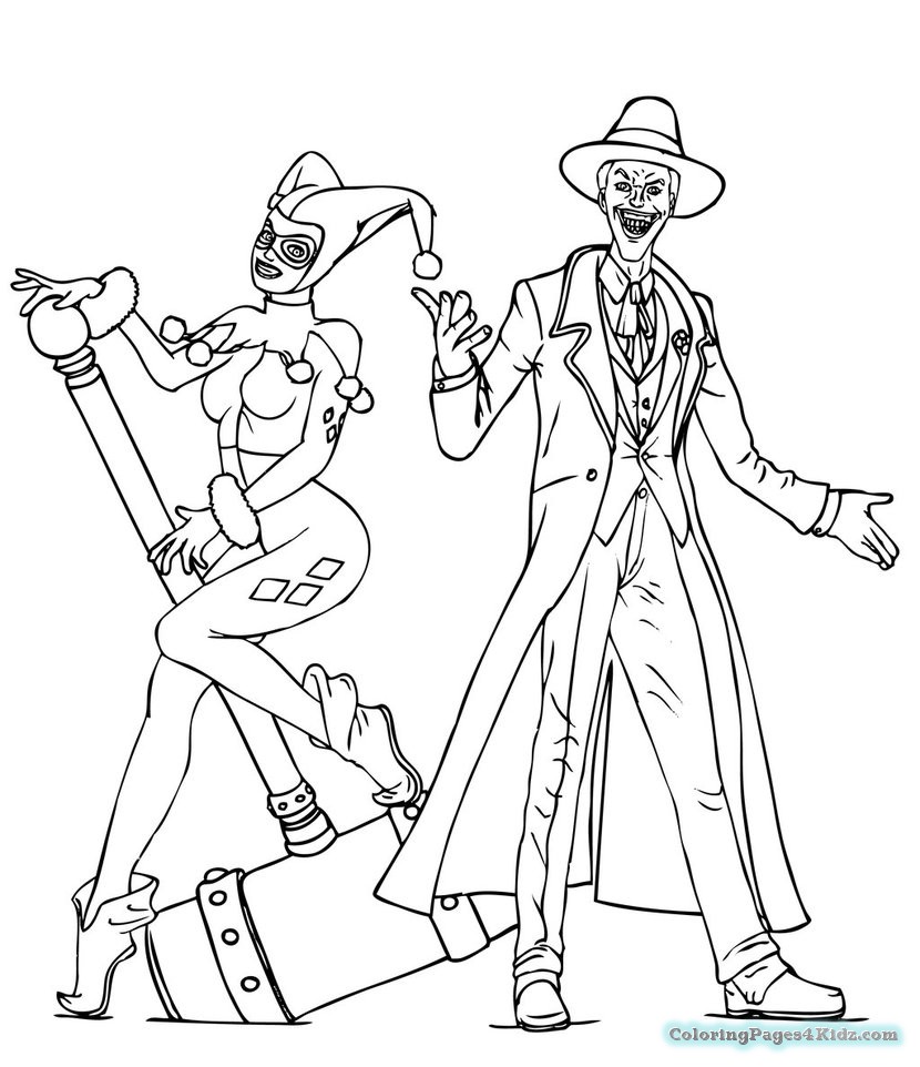 830x962 Coloring Pages For Kids Harley Quinn Coloring Pages For Kids