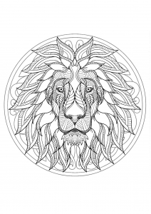 Mandala Lion 212x300 Mandala Lion