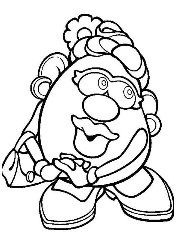 Mr Potato Head Coloring Pages 600x840 Mr Potato Head Coloring Pages