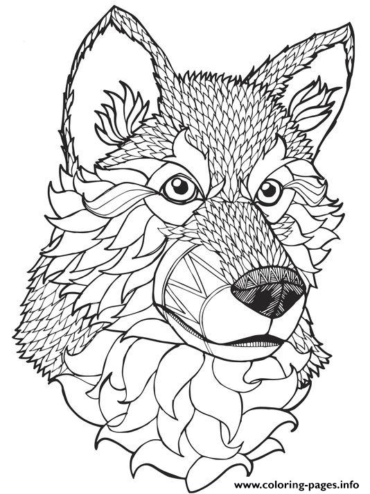 Print High Quality Wolf Mandala Adult Coloring Pages 534x712 Print High Quality Wolf Mandala Adult Coloring Pages