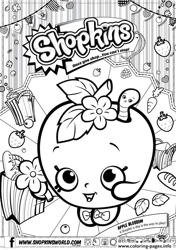 595x842 Shopkins Apple Blossom Coloring Pages Printable