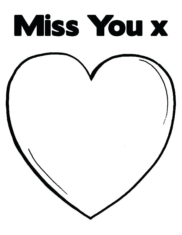 600x776 I Miss You Coloring Pages Coloring Collection