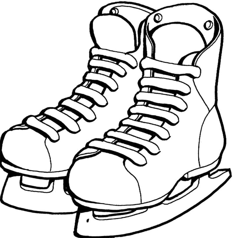 800x819 Shoes Ice Skating Coloring Page Ice Skating Winter