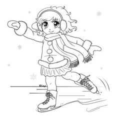 236x236 Ice Skating Coloring Page For Kids. Ice Skating Coloring Pages