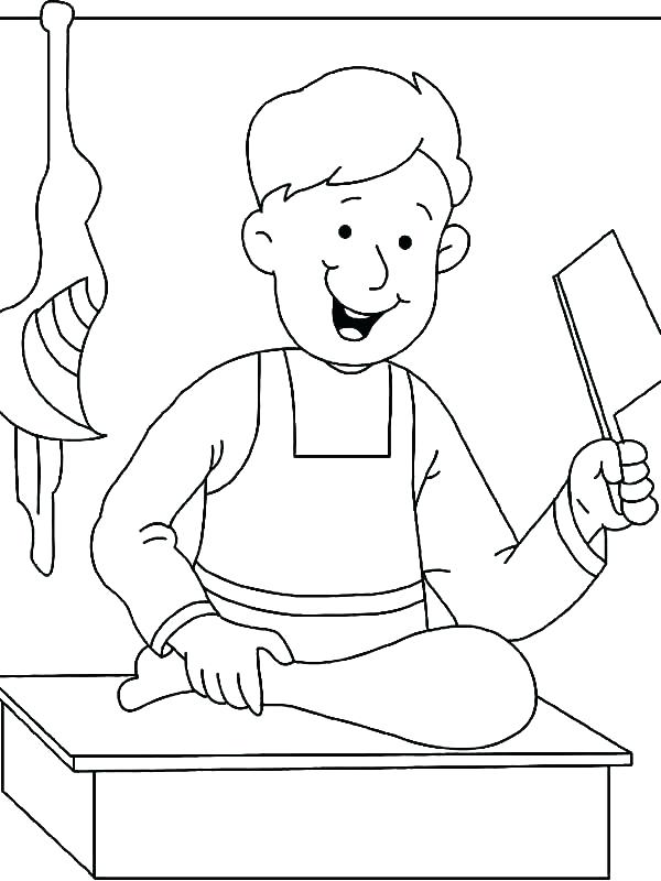 Occupations Coloring Pages Cartoon Of Black And White Elephant 600x800 Occupations Coloring Pages Cartoon Of Black And White Elephant