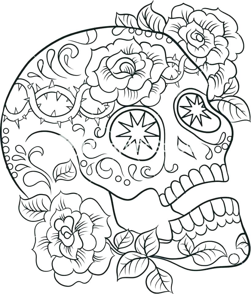 Sugar Skull Coloring Pages Printable Skull Coloring Pages Black 818x960 Sugar Skull Coloring Pages Printable Skull Coloring Pages Black
