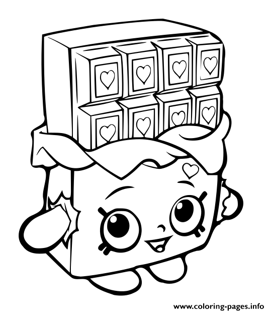 Shopkins Chocolat Bar Coloring Pages Printable 541x621 Shopkins Chocolat Bar Coloring Pages Printable