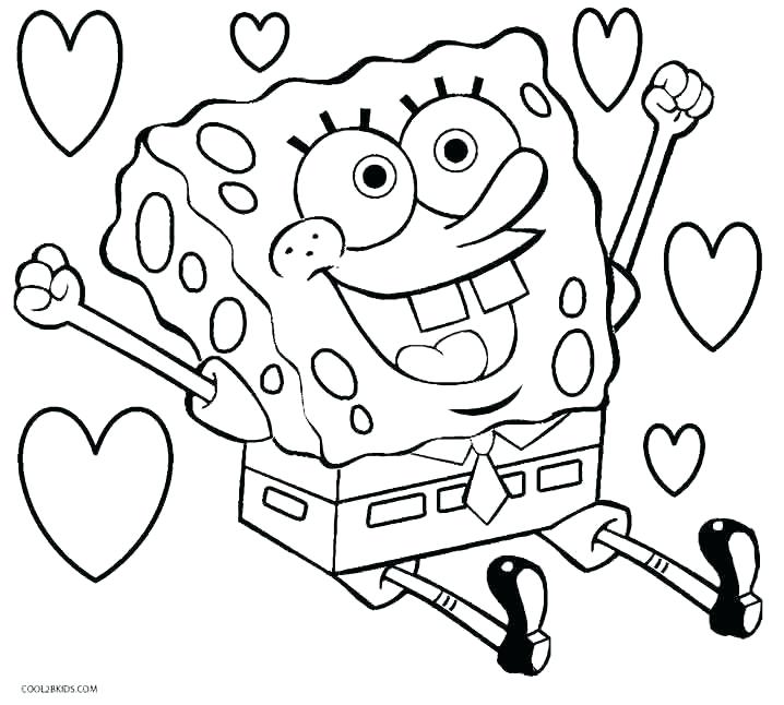 Sponge Bob Coloring Page Pages Free Printable 8 Colouring 718x646 Sponge Bob Coloring Page Pages Free Printable 8 Colouring