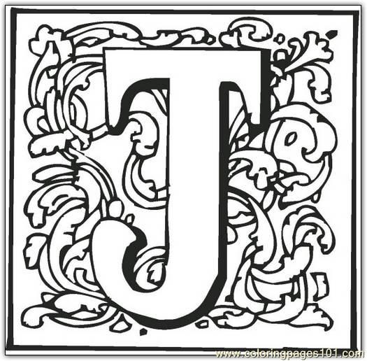 J Coloring Page 525x516 J Coloring Page