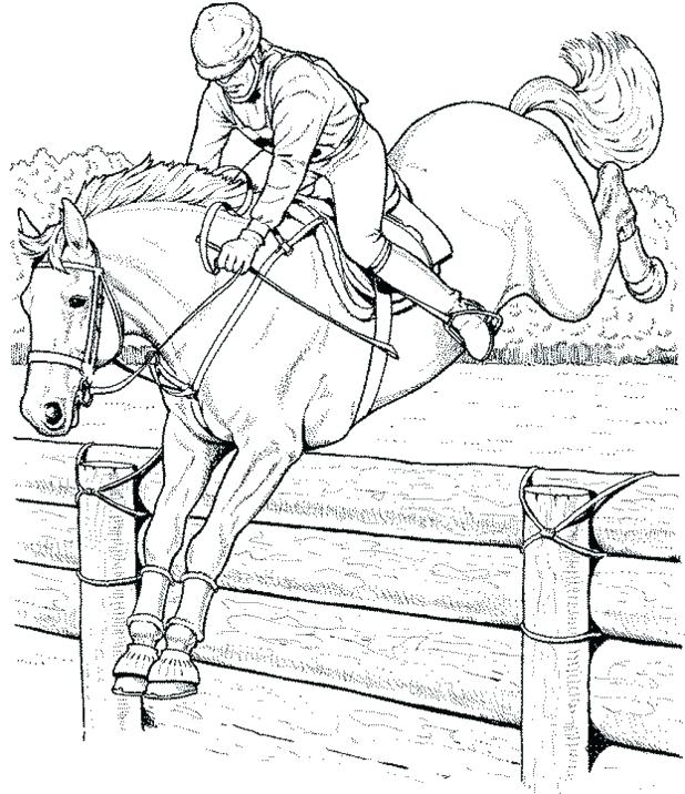 Horse Jumping Coloring Pages Ebestbuyvn.co 618x716 Horse Jumping Coloring Pages Ebestbuyvn.co