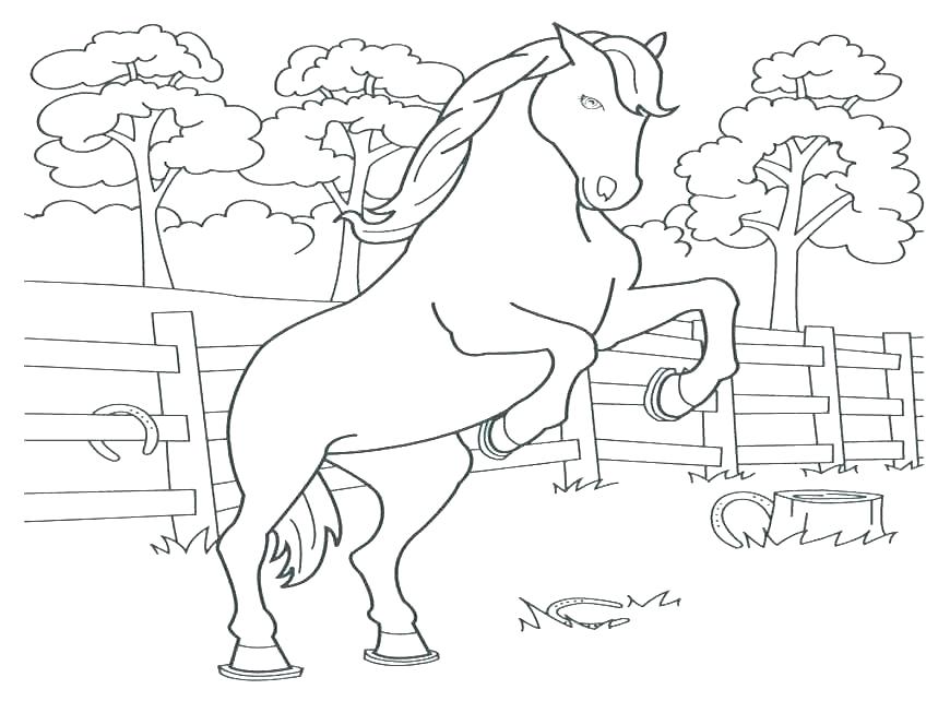 Horse Jumping Coloring Pages Colouring Pages Horses Jumping 870x653 Horse Jumping Coloring Pages Colouring Pages Horses Jumping