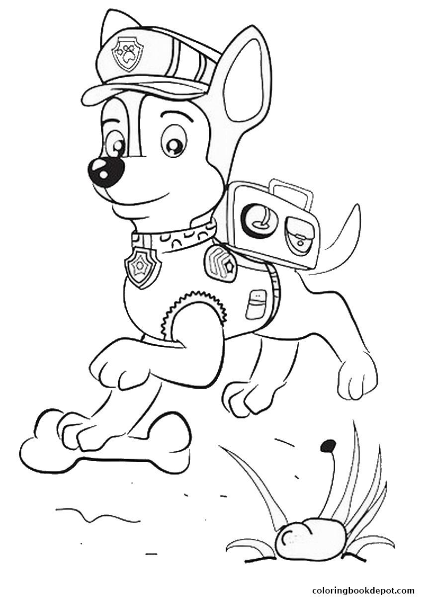 Paw Patrol Chase Jumping Coloring Pages 867x1200 Paw Patrol Chase Jumping Coloring Pages