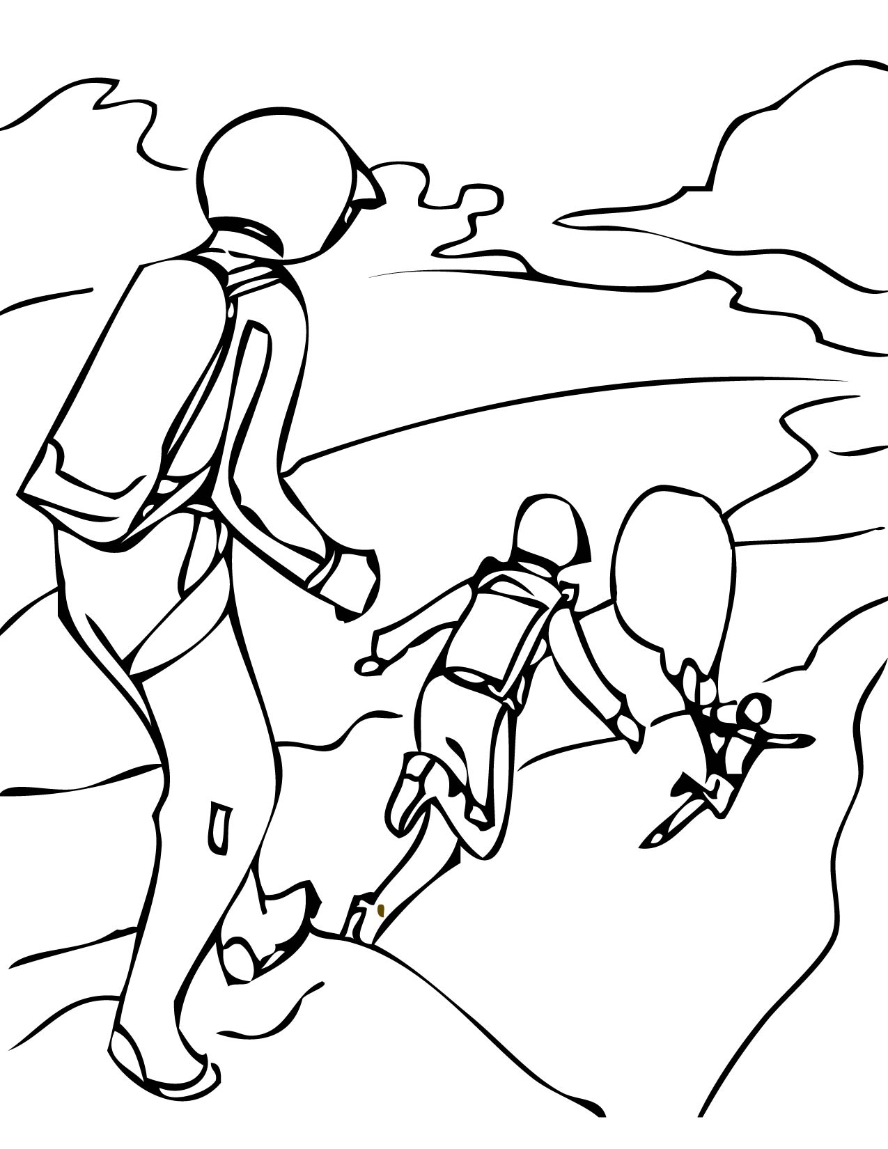 Base Jumping Coloring Page 1275x1650 Base Jumping Coloring Page