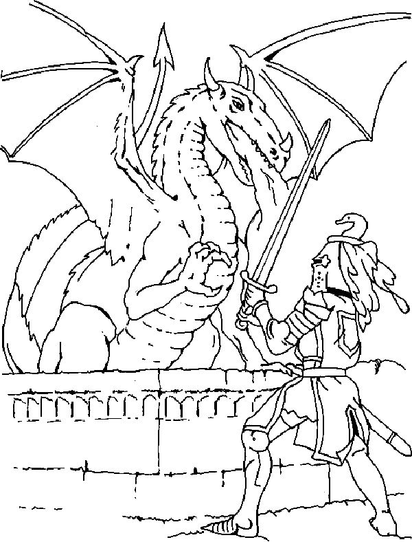 Free Coloring Pages Knights And Dragons Bgcentrum 600x788 Free Coloring Pages Knights And Dragons Bgcentrum