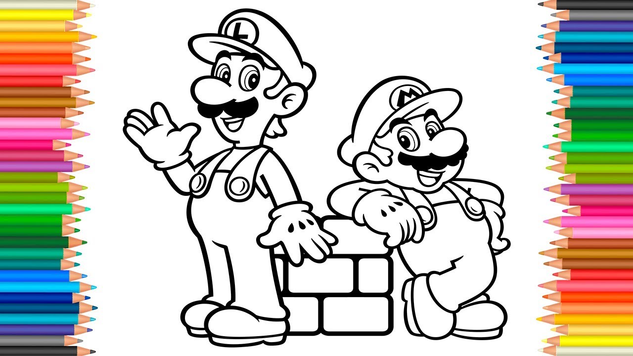 Mario Amp Luigi Coloring Book L Coloring Pages Super Mario Videos 1280x720 Mario Amp Luigi Coloring Book L Coloring Pages Super Mario Videos
