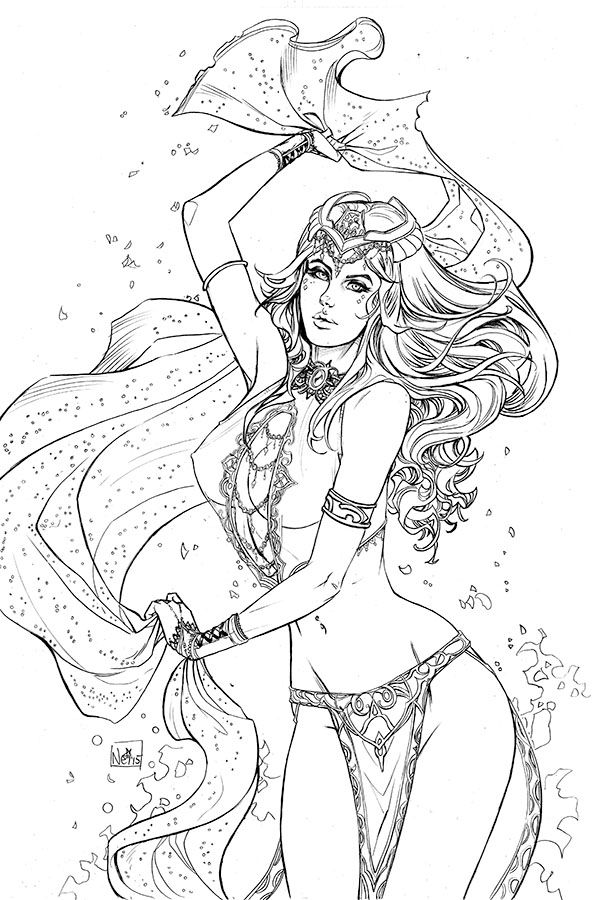 593x900 290 Best Fantasy Lady Coloring Pages Images