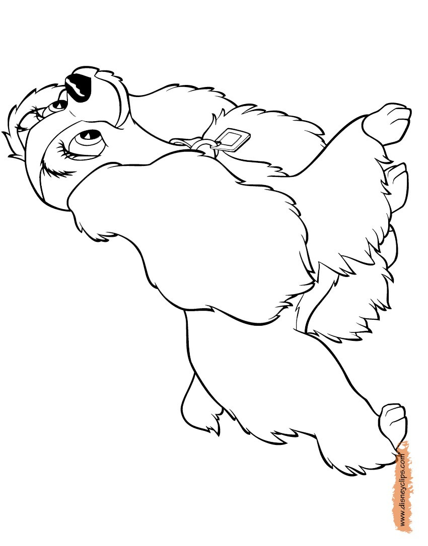 850x1086 Disney Coloring Pages Lady And The Tramp Copy