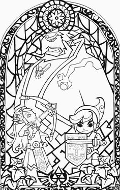 Awesome Stained Glass Zelda Coloring Page! Gonna Try This 236x374 Awesome Stained Glass Zelda Coloring Page! Gonna Try This