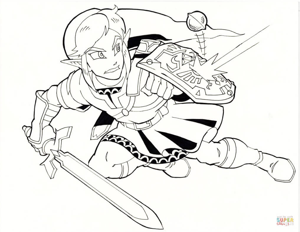 Toon Link From Legend Of Zelda Wind Waker Coloring Page Free Toon 1017x786 Toon Link From Legend Of Zelda Wind Waker Coloring Page Free Toon