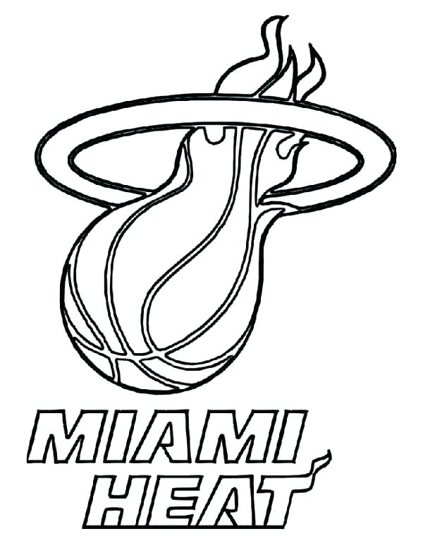 600x776 Nba Logos Coloring Pages Teams Coloring Pages Heat Coloring Pages
