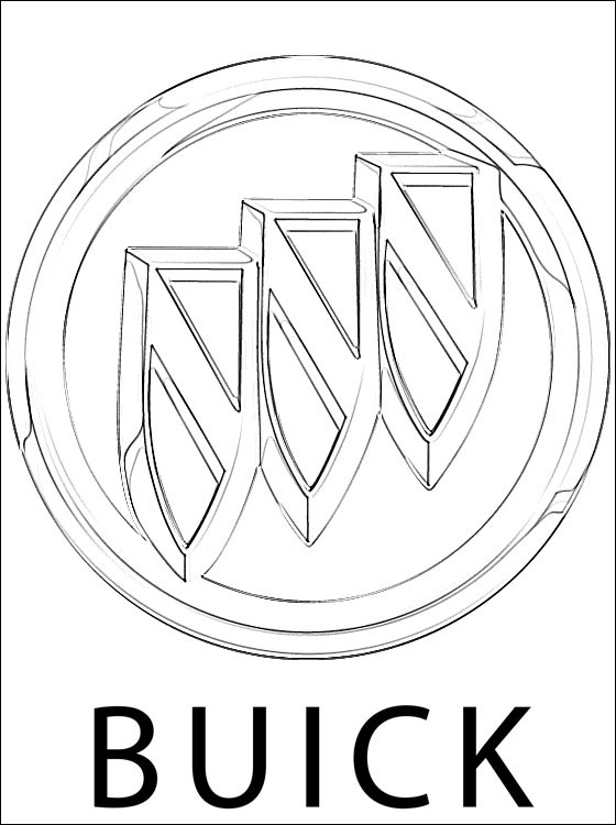 560x750 Buick Logo Coloring Page Coloring Pages