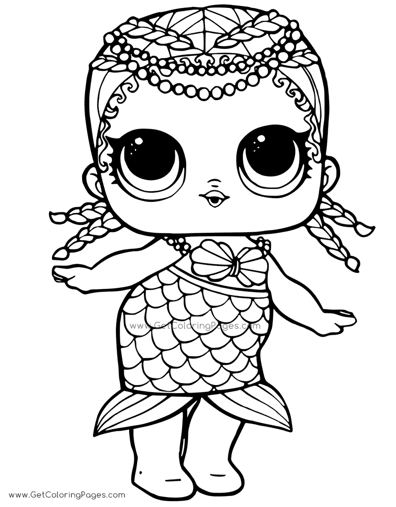 Lol Mermaid Doll Coloring Page 800x1024 Lol Mermaid Doll Coloring Page