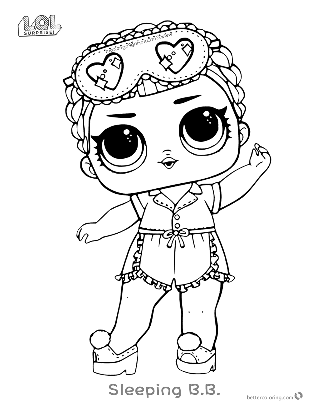 Lol Surprise Doll Coloring Pages Sleeping B.b. 1000x1300 Lol Surprise Doll Coloring Pages Sleeping B.b.