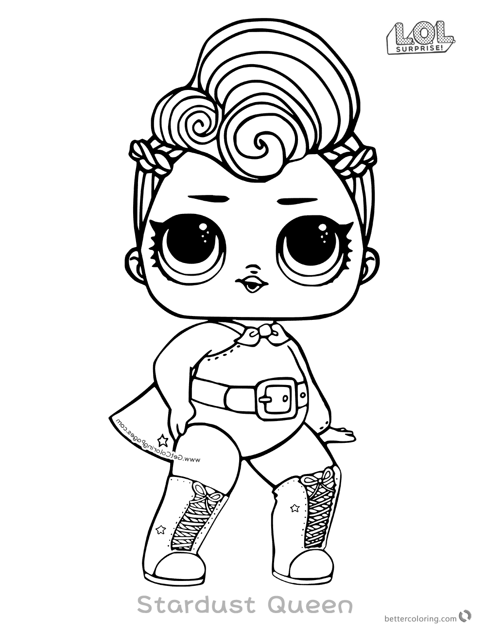 Lol Surprise Doll Coloring Pages Stardust Queen 1000x1300 Lol Surprise Doll Coloring Pages Stardust Queen