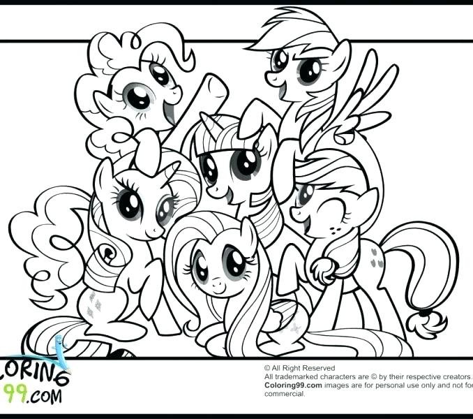 678x600 Little Pony Friendship Is Magic Coloring Pages Or Printable