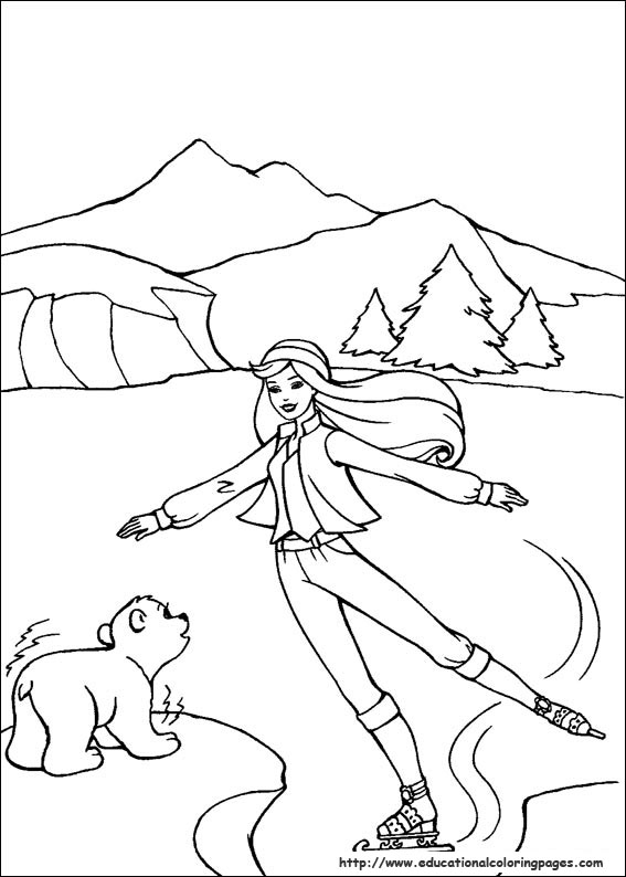 567x794 Barbie Magic Pegasus Coloring Pages