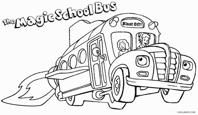 640x373 School Bus Coloring Pages Printable Page For Kids Cool2bkids