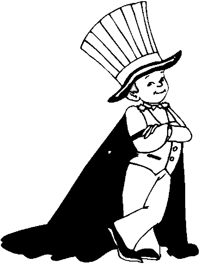 675x897 Costume Magician Coloring Page