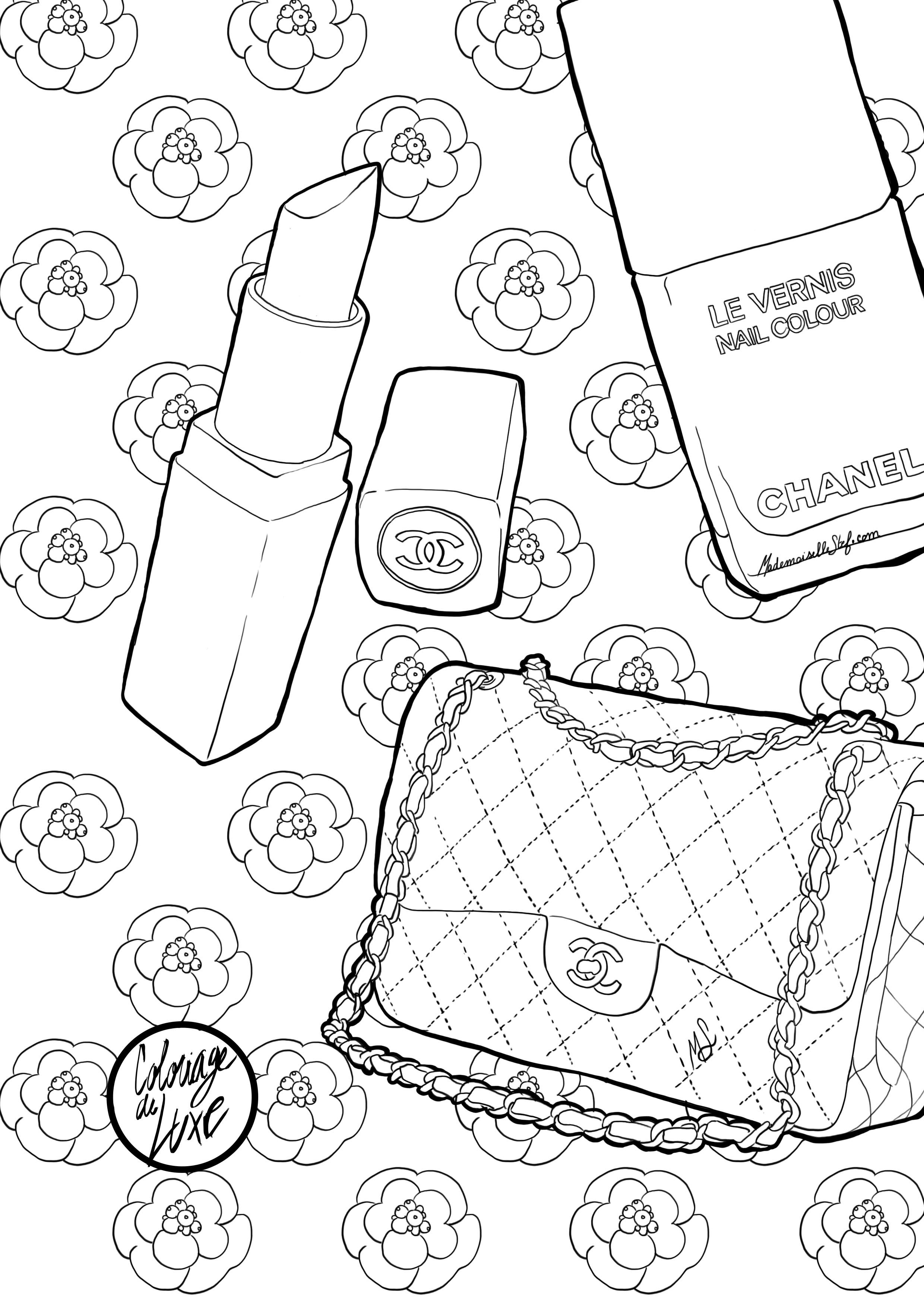 2480x3508 Coloring Pages Makeup Pictures Ideas Page Illustration