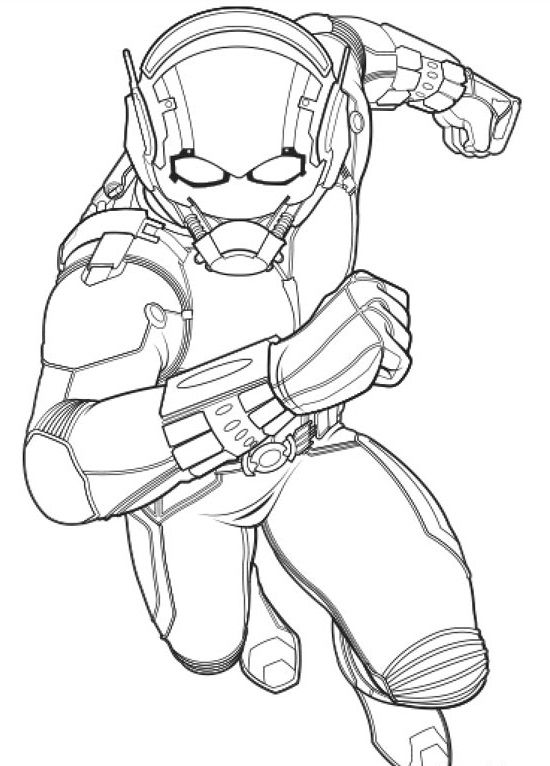 550x766 10 Printable Ant Man Coloring Pages For Toddlers Ant Man, Ant