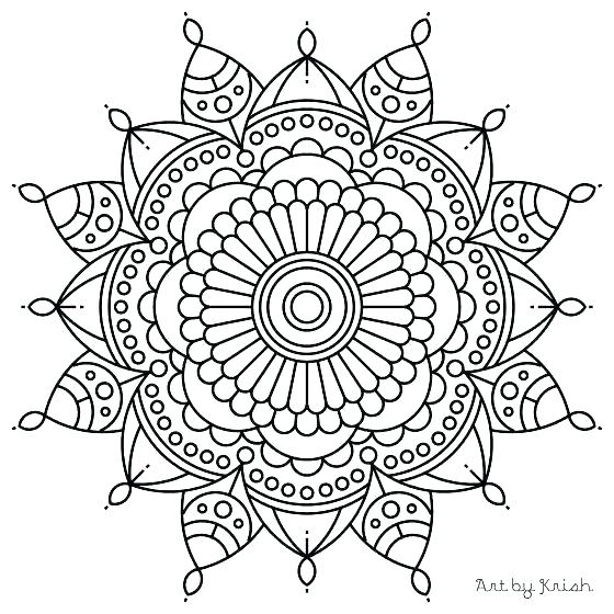 560x560 Mandala Coloring Pages Printable Mandala Designs Regarding Mandala
