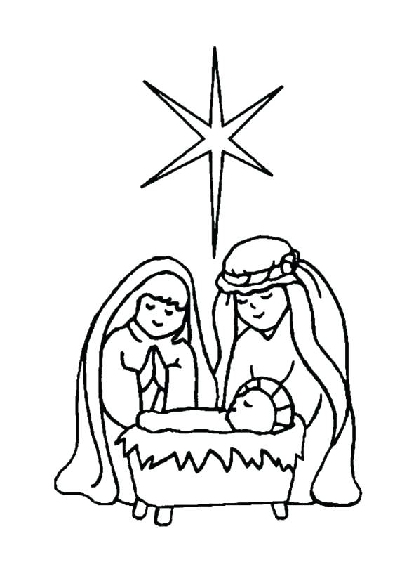 573x800 Manger Coloring Pages And Coloring Pages And With In The Manger