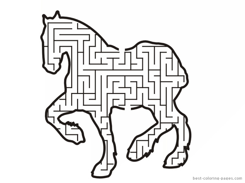 Maze Coloring Pages 801x600 Maze Coloring Pages