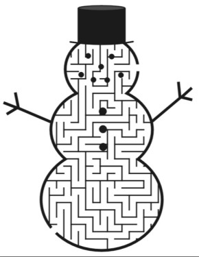 Snowman Maze Amp Coloring Book 290x375 Snowman Maze Amp Coloring Book