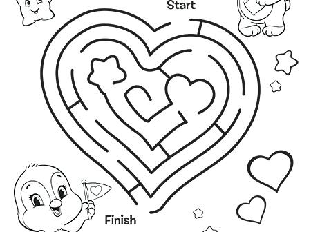 Maze Coloring Page 450x336 Maze Coloring Page