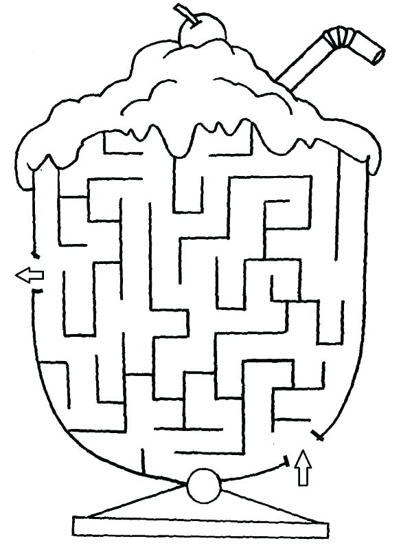 Coloring Pages Ice Cream Maze Coloring Pages Maze Coloring Page 600x803 Coloring Pages Ice Cream Maze Coloring Pages Maze Coloring Page