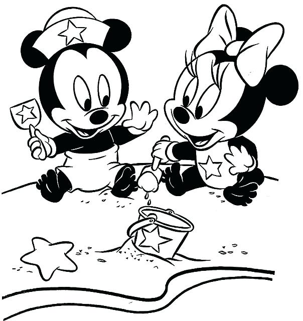 604x640 Free Baby Minnie Mouse Coloring Pages