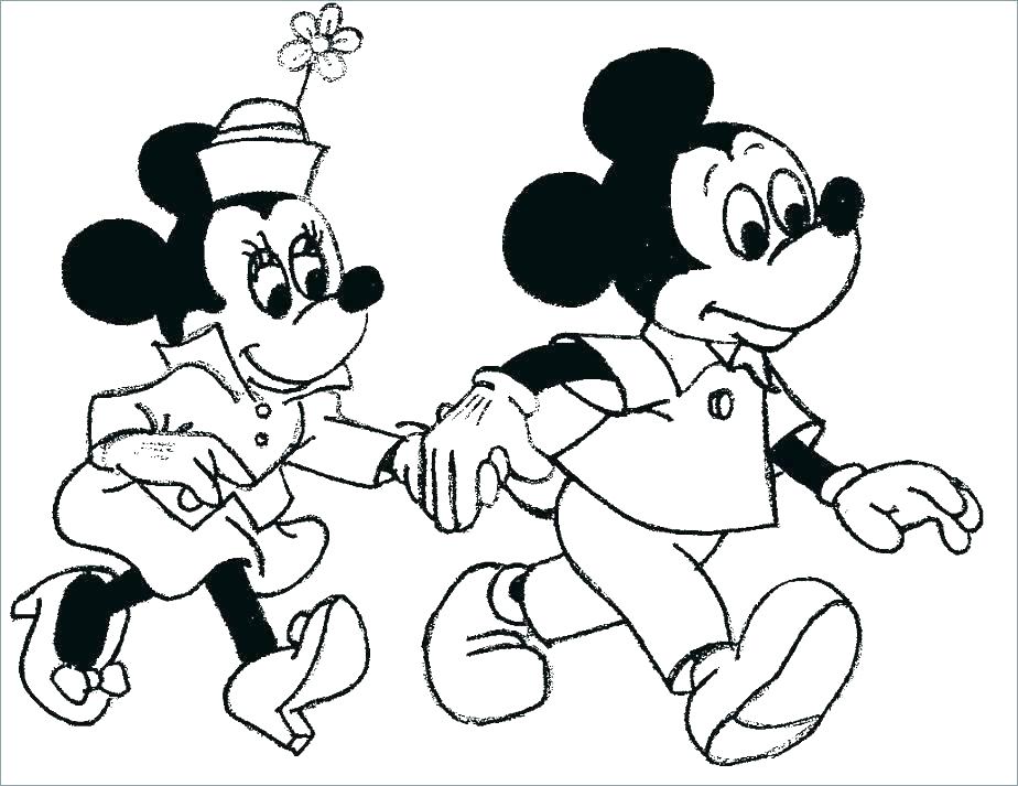 924x713 Coloring Pages Mickey And To Print Hello Kitty Mouse Page Fun