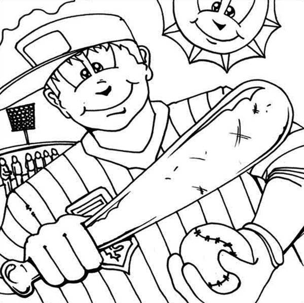 600x598 Major League Baseball Player Coloring Page