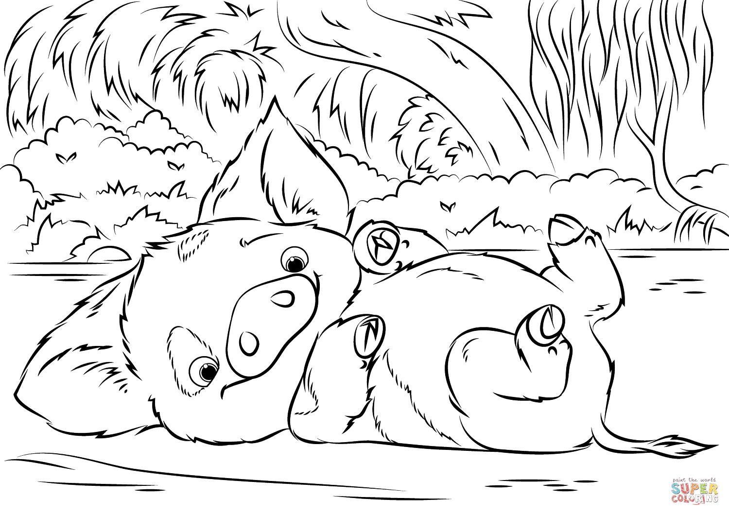 1493823140pua Pet Pig Moana Coloring Pages Free 1500x1060 1493823140pua Pet Pig Moana Coloring Pages Free