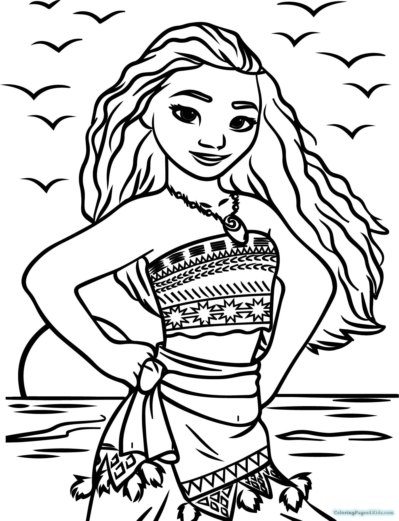 Girl Coloring Pages Moana Coloring Pages For Kids 1388x1810 Girl Coloring Pages Moana Coloring Pages For Kids