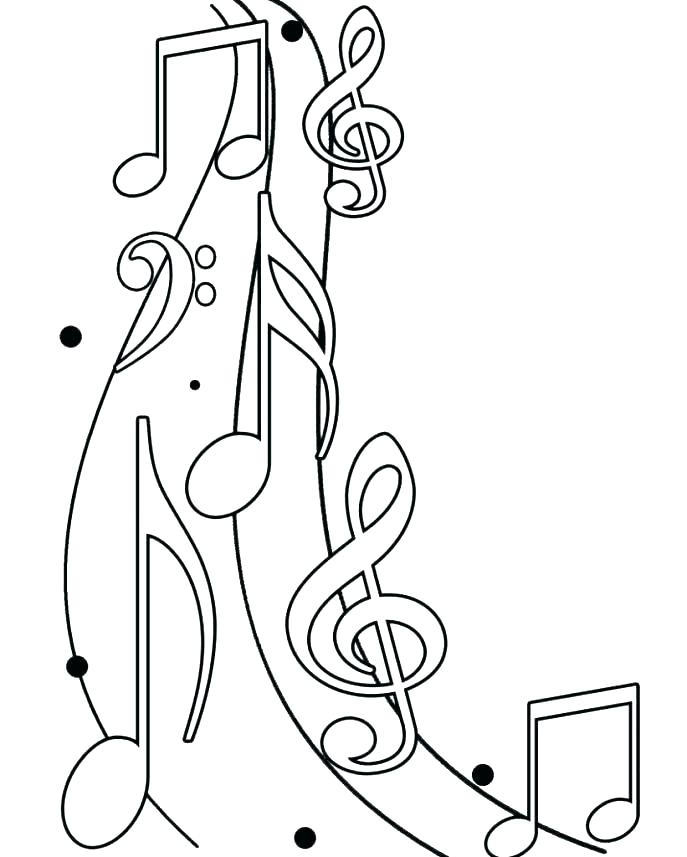 Printable Musical Notes Coloring Pages 687x857 Printable Musical Notes Coloring Pages