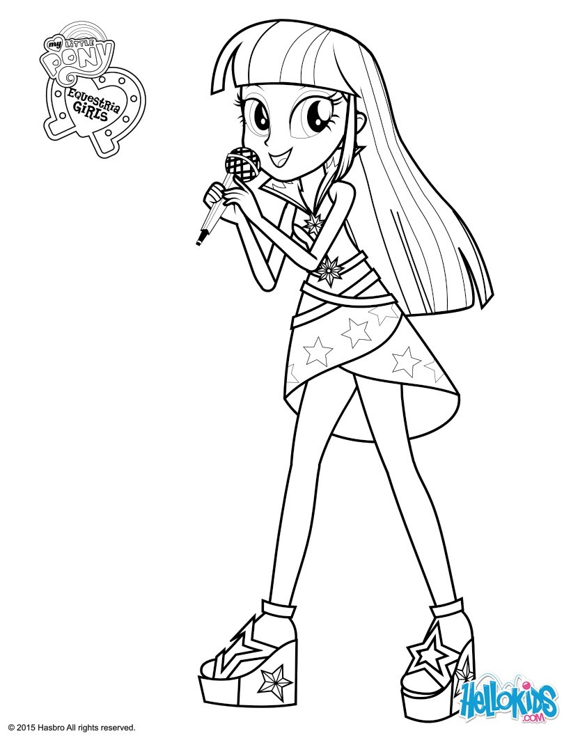 My Little Pony Equestria Girls Twilight Coloring Pages 820x1060 My Little Pony Equestria Girls Twilight Coloring Pages