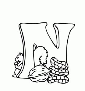 7 Best Letter N Coloring Pages Images On Kindergarten 279x300 7 Best Letter N Coloring Pages Images On Kindergarten