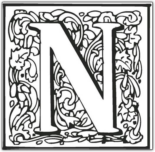 Fancy Letters Coloring Pages 525x517 Fancy Letters Coloring Pages