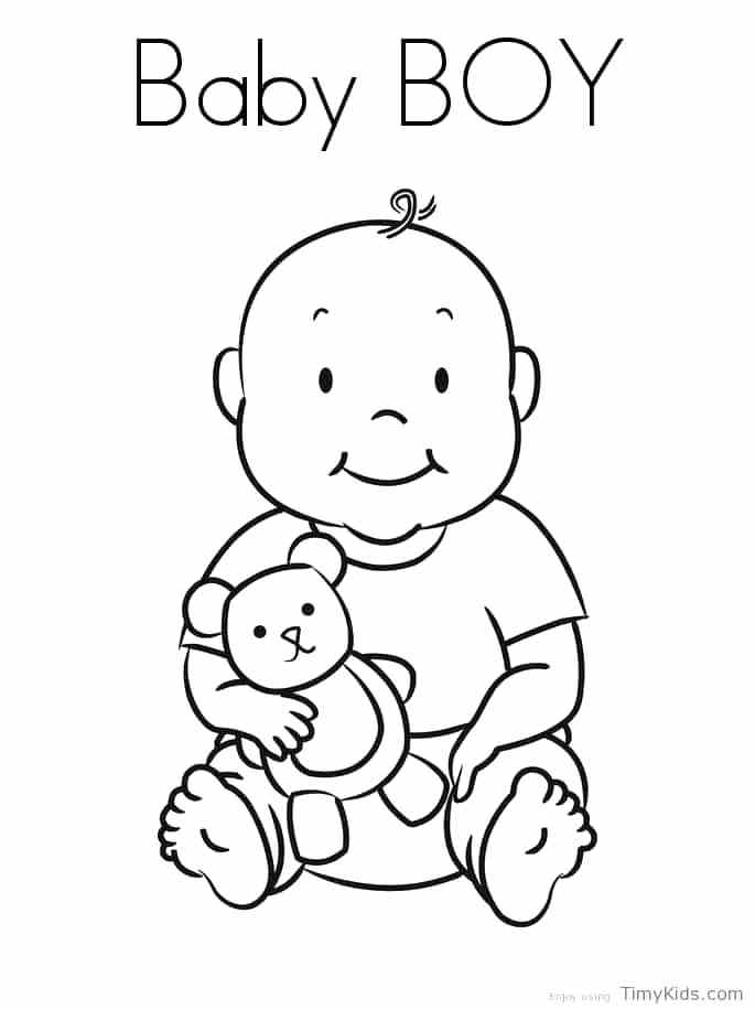 Boy Coloring Page 685x916 Boy Coloring Page
